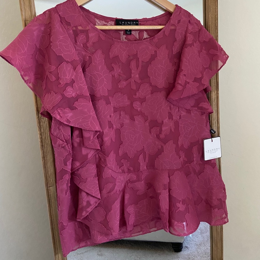 Floral Blouse By Laundry Shelli Segal